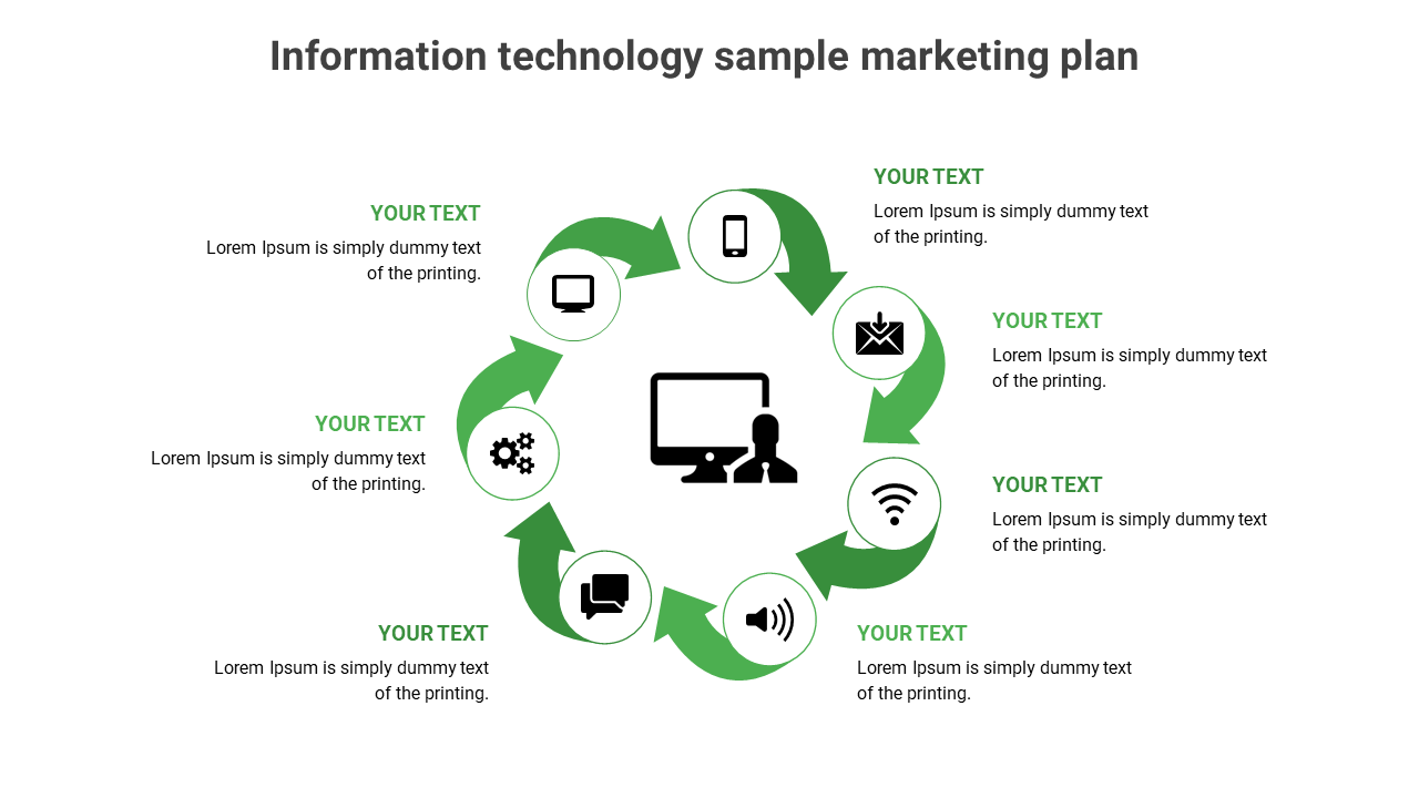 information technology sample marketing plan-green